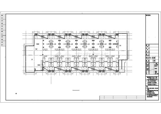 某厂区标准倒班房建筑设计cad施工图纸_工业厂房_土木在线